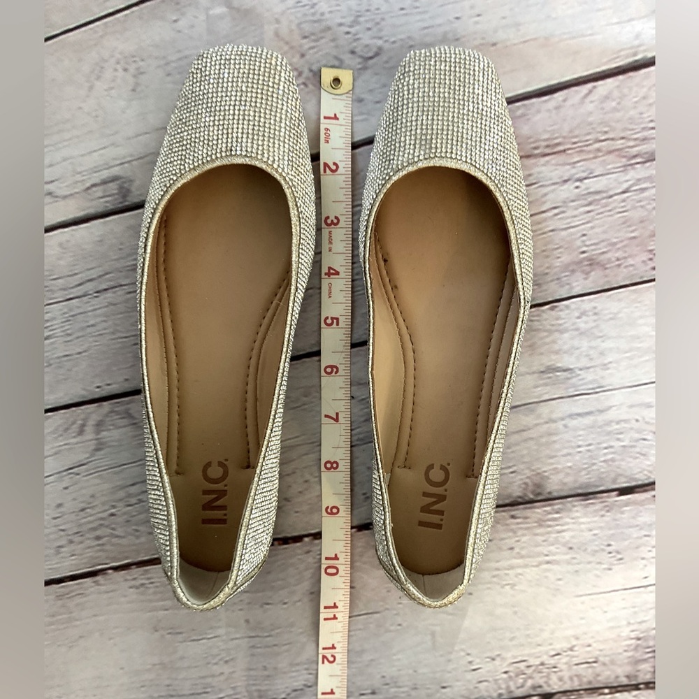 7 1/2 Silver Sequin Ballet Flats.